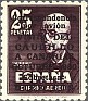 Spain 1951 Visita Del Caudillo A Canarias 25 +10 PTA Castaño Edifil 1090. Spain 1951 Edifil 1090 Falla. Subida por susofe